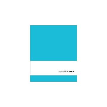 Sams 15x18 Squared Turquoise Notebook