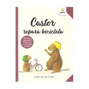 Castor repara bicicleta - Lars Klinting
