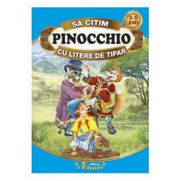 Pinocchio - Sa citim cu litere de tipar