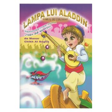 Lampa lui Aladdin - Carte de colorat