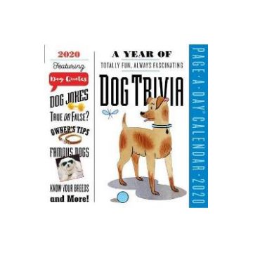 2020 a Year of Dog Trivia Colour Page-A-Day Calendar