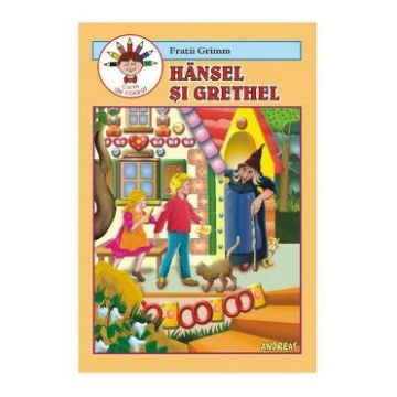 Hansel si Grethel - Fratii Grimm - Carte de colorat