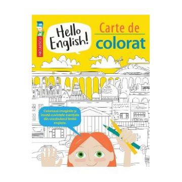 Hello English! Carte de colorat - Sam Hutchinson, Emilie Martin