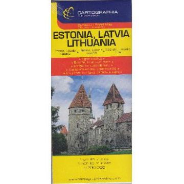 Harta Estonia, Latvia, Lithuania