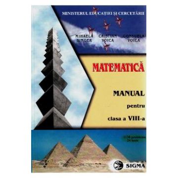 Matematica - Clasa 8 - Manual - Mihaela Singer, Cristian Voica, Consuela Voica