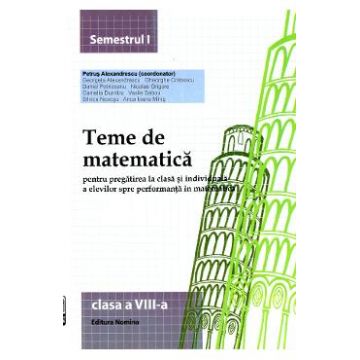 2014 Teme De Matematica Cls 8 Sem. 1 - Petrus Alexandrescu