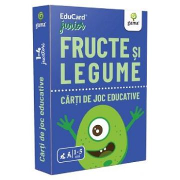 Fructe si legume - Carti de joc educative