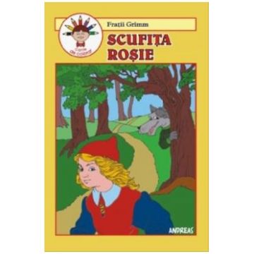 Scufita Rosie - Fratii Grimm (carte de colorat)