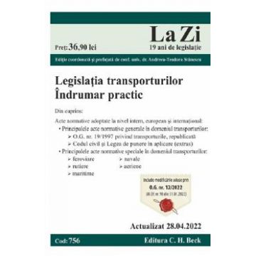 Legislatia transporturilor. Act. 28.04.2022