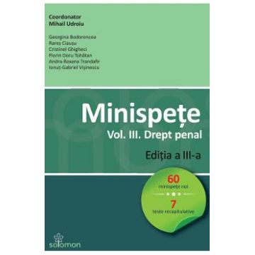 Minispete Vol.3. Drept penal - Mihail Udroiu