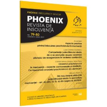 Phoenix. Revista de insolventa. Nr.79-80 Ianuarie-Iunie 2022