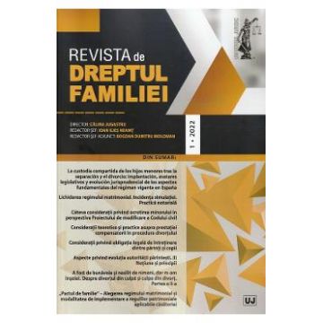 Revista de Dreptul Familiei nr.1/2022