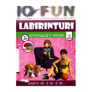 Iq Fun - Labirinturi - Antreneaza-Ti Mintea! 4+ Ani