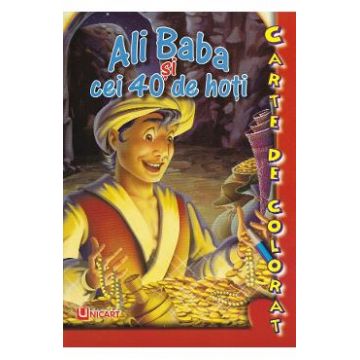 Ali Baba si cei 40 de hoti. Carte de colorat