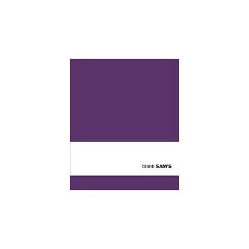 Sam's Blank Purple Notebook Big