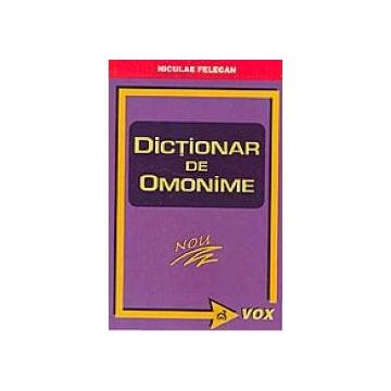 Dictionar de omonime editie noua