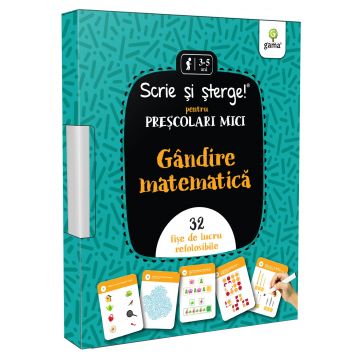 Gândire matematică • pentru preșcolari mici Scrie și șterge! Jumbo