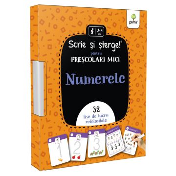 Numerele • pentru preșcolari mici Scrie și șterge! Jumbo