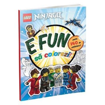 Lego Ninjago: E fun sa colorezi! Carte de colorat cu abtibilduri