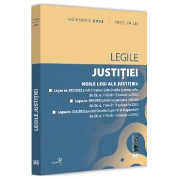Legile justitiei Noiembrie 2022