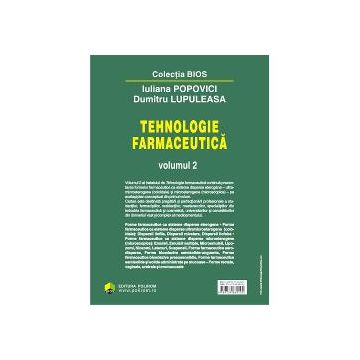 Tehnologie farmaceutica volumul II editia 2017