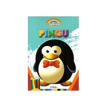 Carte de colorat Pingu