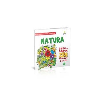 Natura. Carte de colorat Zen pentru copii si parinti