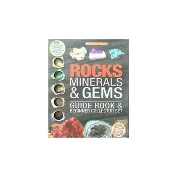 Rocks, Minerals, & Gems: Guide Book & Beginner Collector Set