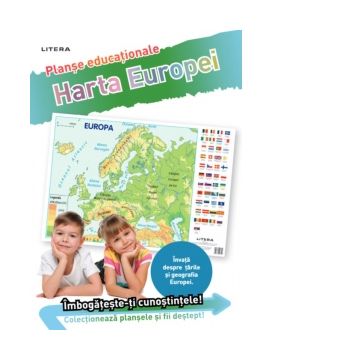 Harta Europei. Planse educationale