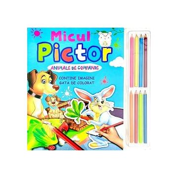 Micul Pictor - Animale De Companie - Cu set 8 creioane
