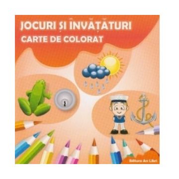 Jocuri si invataturi - carte de colorat