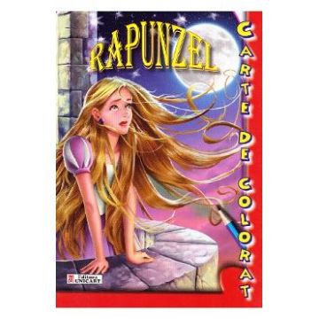 Rapunzel - Carte de colorat