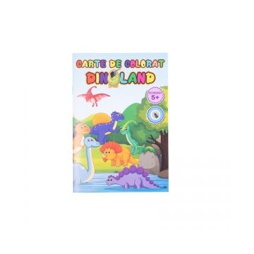 Carte de colorat Dinoland B5