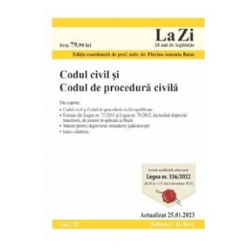 Codul civil si Codul de procedura civila Act. 25.01.2023