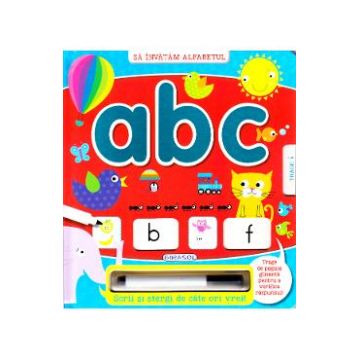 Sa invatam alfabetul: ABC - Scrii si stergi
