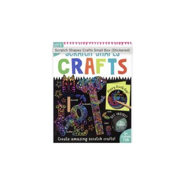 Scratch Shapes Crafts Small Box (Stickered), Over The Moon