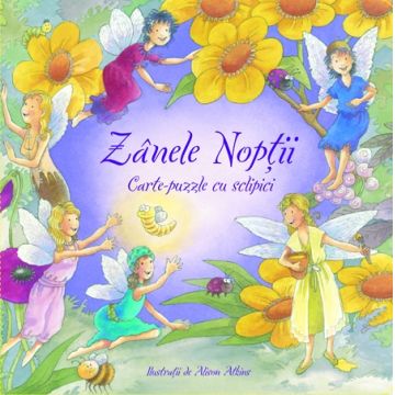 Zanele noptii - Carte-puzzle cu sclipici