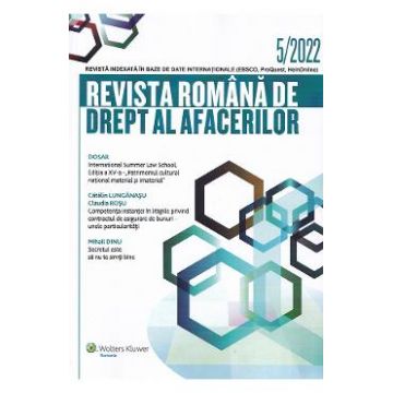 Revista Romana de drept al afacerilor Nr.5/2022