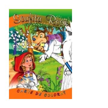 Scufita Rosie (carte de colorat + poveste, format B5)