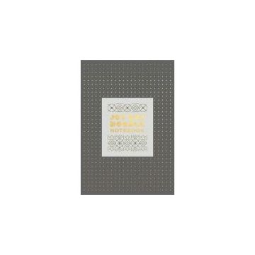 Jot Dot Doodle Notebook (Gray and Gold)