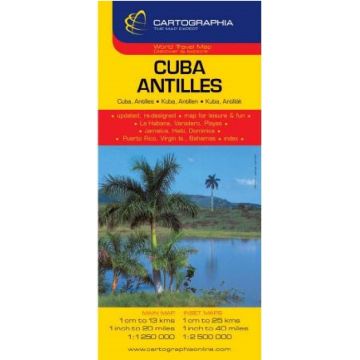 Harta rutiera Cuba, Insulele Antile |