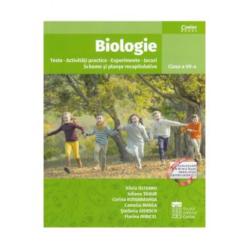 Biologie clasa a VII a. Teste, activitati practice, experimente, scheme, planse