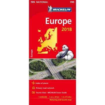 Europe 2018 National Map 705 |