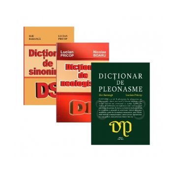 Pachet dictionare: 1. Dictionar de neologisme; 2. Dictionar de pleonasme; 3. Dictionar de sinonime