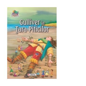 Gulliver in Tara Piticilor. Carte de colorat + poveste (format A5) (Colectia Creionul fermecat)