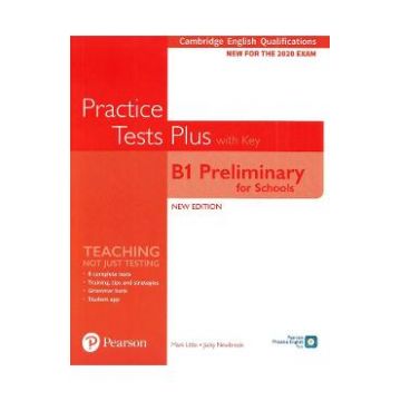 Cambridge English Qualifications Practice Tests Plus with Key - B1 Preliminary for Schools - Mark Little, Jacky Newbrook