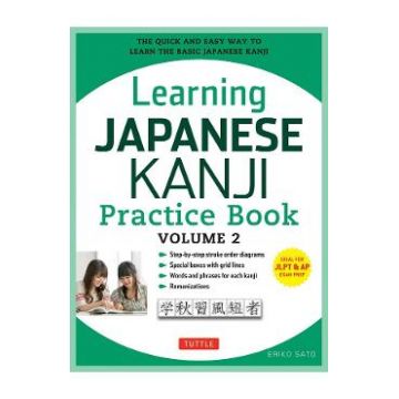 Learning Japanese Kanji Practice Book Vol.2 - Eriko Sato