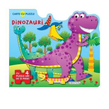 Carte cu puzzle - Dinozauri