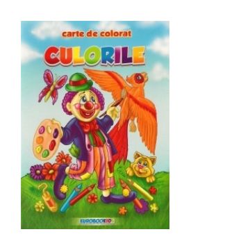 Culorile - carte de colorat (romana-engleza) (format B5)