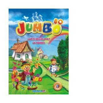 Jumbo 80 - Carte de colorat cu povesti